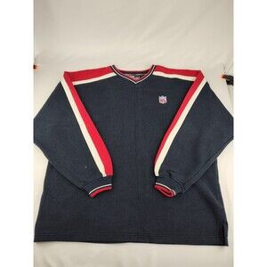XL National Football League Sweatshirt Blue Red Long Sleeve Pullover NFL 90s